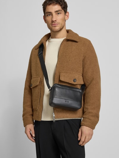 JOOP! Collection Schoudertas met logodetail, model 'Manciano pino' Zwart - 1