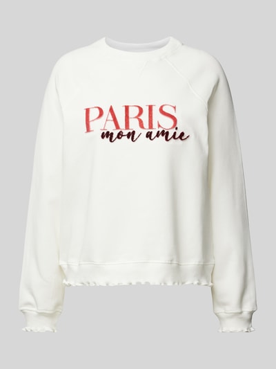 Rich & Royal Sweatshirt mit Statement-Print Offwhite 2