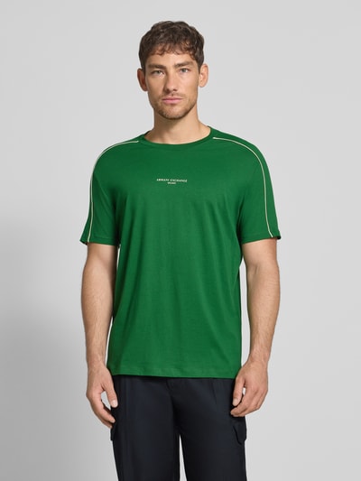 ARMANI EXCHANGE T-shirt met labelprint Groen - 4