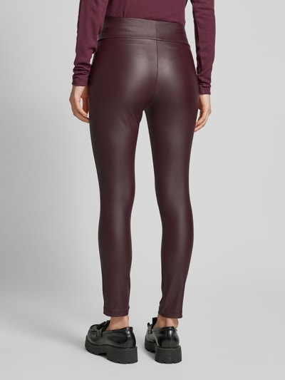 Soyaconcept Leggings mit elastischem Bund Modell 'Pam' Bordeaux 5