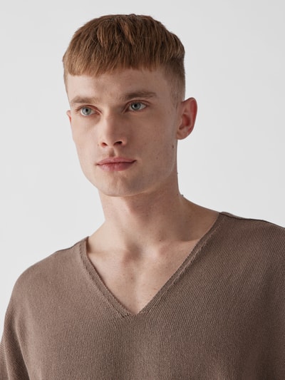 Rick Owens Pullover in Strick-Optik Graphit 6