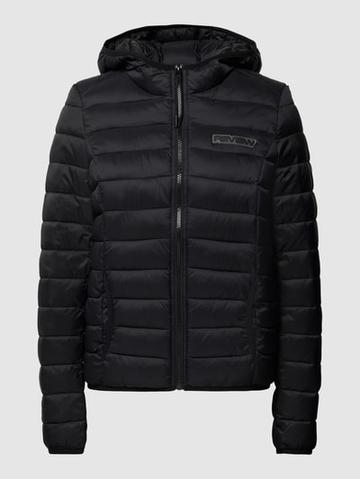 Review Steppjacke mit Label-Detail Black 2