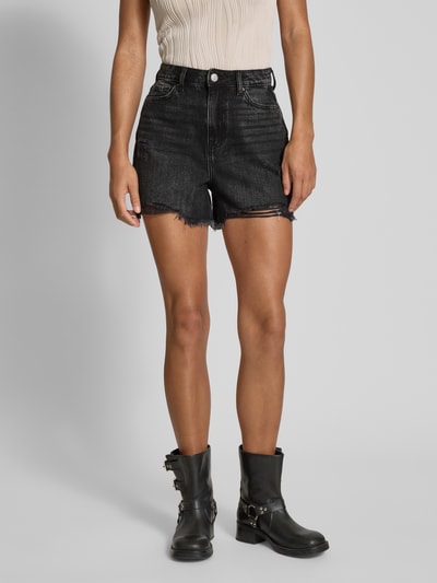 Pieces Regular Fit Jeansshorts aus reiner Baumwolle Modell 'SUMMER' Black 4