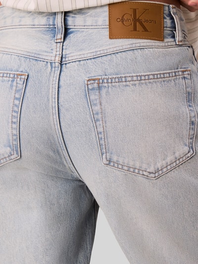 Calvin Klein Jeans Jeansy o kroju straight fit z czystej bawełny Jasnoniebieski 6