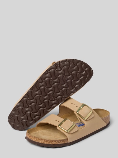 Birkenstock Sandalette aus Leder Modell 'Arizona' Beige 4