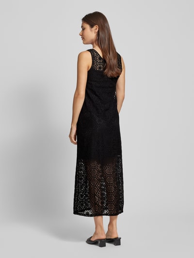 Vero Moda Długa sukienka z ażurowym wzorem model ‘HONEY’ Czarny 5