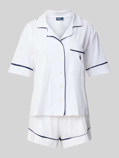Polo Ralph Lauren Piżama z wyhaftowanymi logo model ‘POLO ESSENTIALS’ Złamany biały 1