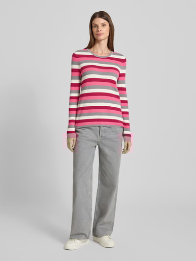 Christian Berg Woman Sweter z dzianiny z okrągłym dekoltem Fuksjowy 1