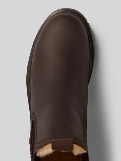 Tamaris Chelsea boots van echt leer Donkerbruin - 3