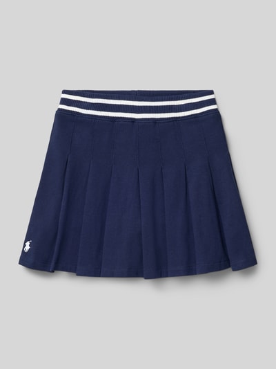 Polo Ralph Lauren Kids Regular fit plooirok in gebreide look Marineblauw - 1