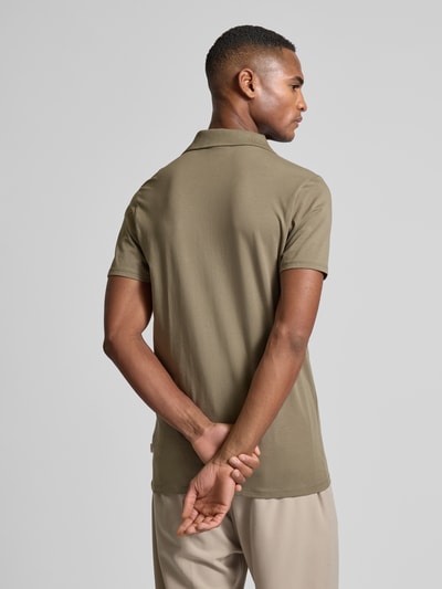 Lindbergh Poloshirt aus Baumwoll-Mix Khaki 5