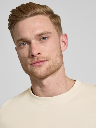 SELECTED HOMME T-Shirt mit Rundhalsausschnitt Modell 'OSCAR' Offwhite 3