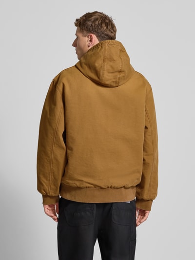 Carhartt Work In Progress Jacke mit Känguru-Tasche und Label-Detail Beige 5