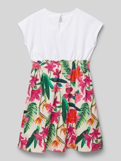 Guess Mini-jurk met labelprint Felroze - 3