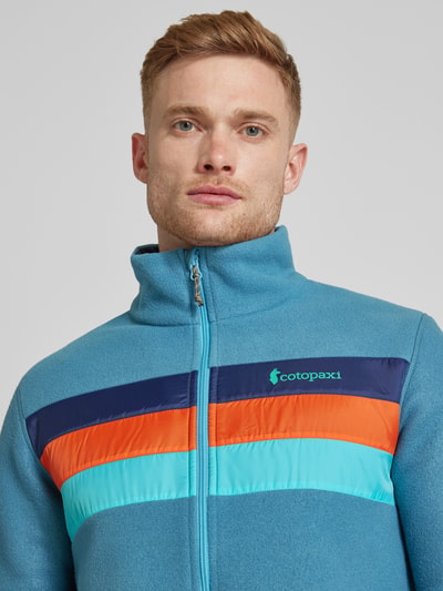 Cotopaxi Fleecejack met contraststrepen, model 'Teca' Turquoise - 3