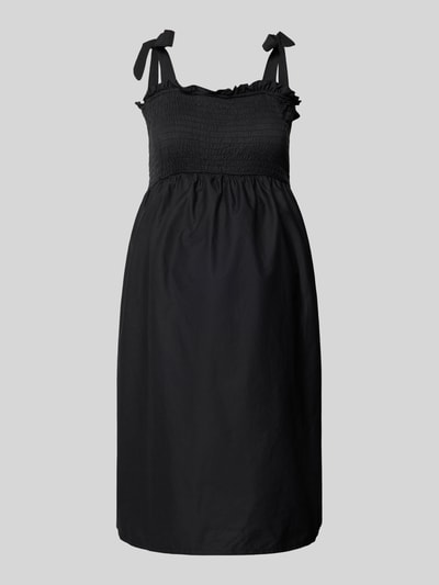 Mamalicious Sukienka ciążowa z marszczonymi detalami model ‘CLEA’ Czarny 2