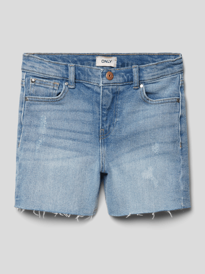 Only Jeansshorts mit Label-Patch Modell 'PHINE' Blau 1