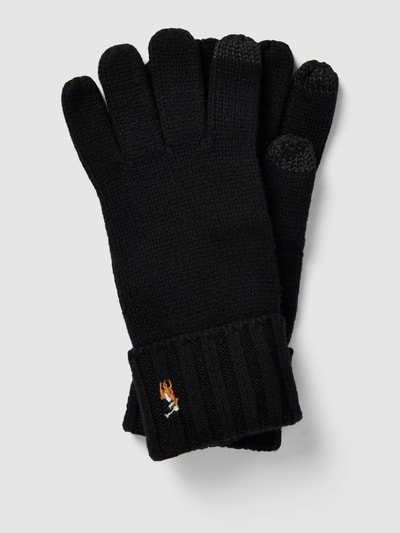 Polo Ralph Lauren Wollen handschoenen in gemêleerde look Antraciet gemêleerd - 1