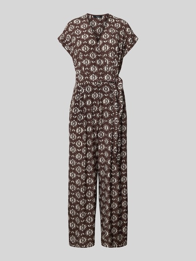 Weekend Max Mara Kombinezon o luźnym kroju z czystego jedwabiu model ‘ARIZONA’ Ciemnobrązowy 2