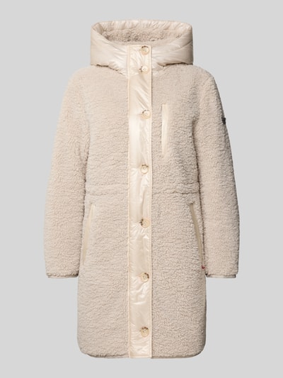 Frieda & Freddies Teddy Mantel mit Kapuze und Eingrifftaschen Modell 'HAZEL' Sand 2
