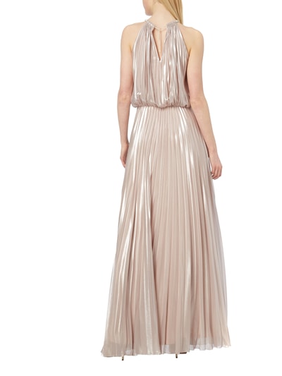 Jake*s Cocktail Abendkleid mit Plisseefalten Metallic Rosa 4