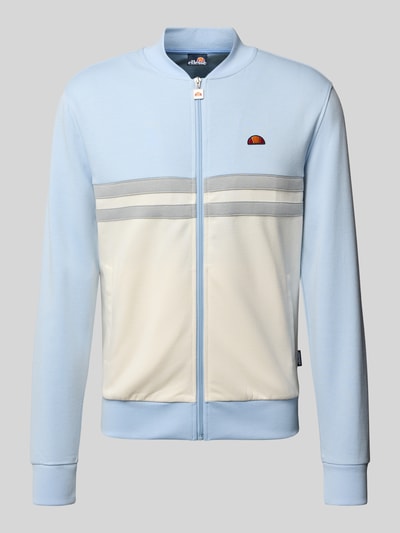 Ellesse Sweatjacke mit Logo-Badge Modell 'RISANI' Hellblau 2