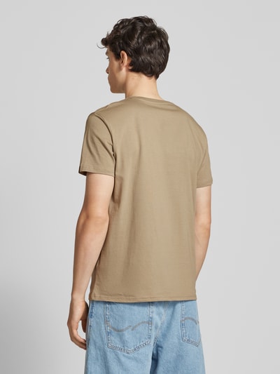 Alpha Industries T-Shirt mit Label-Print Sand 5