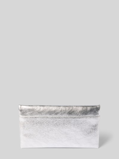 Abro Clutch met drukknoopsluiting Zilver - 4