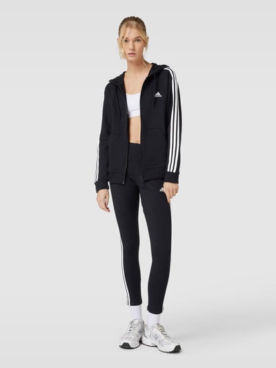 ADIDAS SPORTSWEAR Bluza rozpinana z wyhaftowanym logo Czarny 1