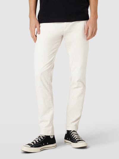 Jack & Jones Slim Fit Hose mit Strukturmuster Modell 'MARCO' Weiss 4