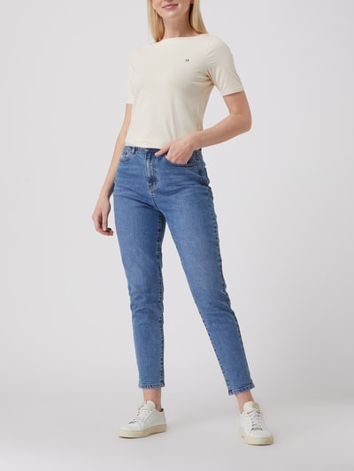 Tom Tailor Denim T-shirt z dekoltem w łódkę  Beżowy 1