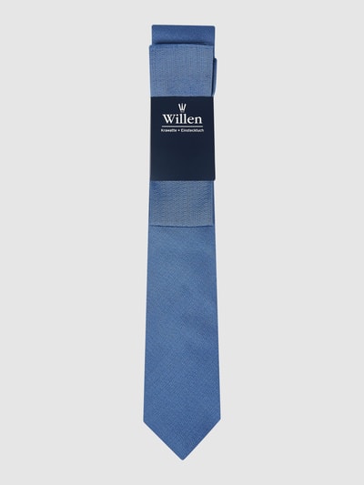 Willen Stropdas en pochet als set Blauw - 3