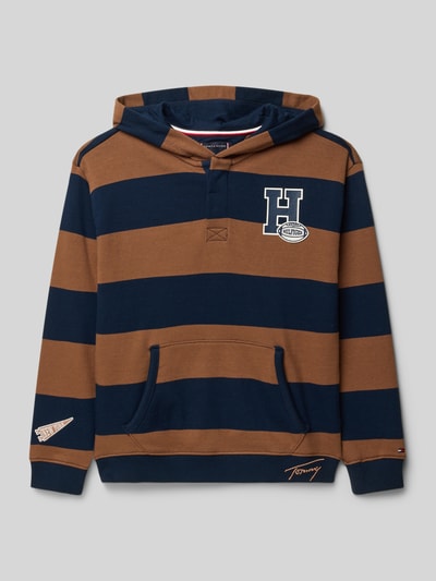 Tommy Hilfiger Teens Regular fit hoodie van katoenmix Cognac - 1
