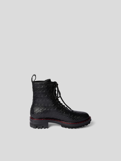 Dsquared2 Schnürboots mit Allover-Logo Schwarz 6