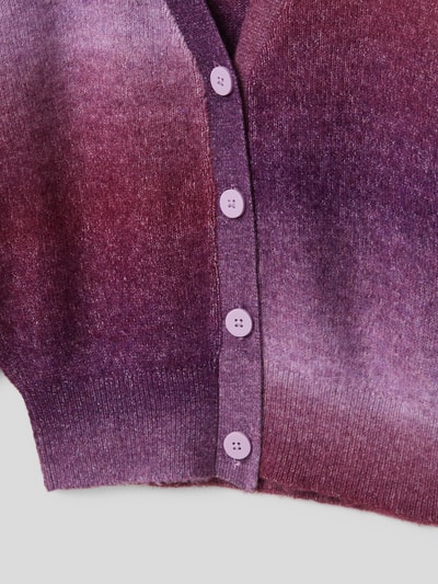 s.Oliver RED LABEL Gebreid jack met all-over motief Bordeauxrood - 2