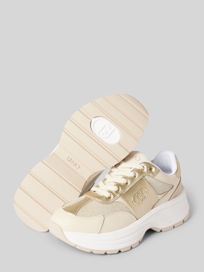 Liu Jo Sneaker mit Schnürverschluss Modell 'EVA' Beige 4