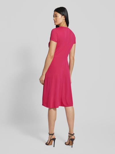Lauren Ralph Lauren Knielanges Kleid in Wickel-Optik Modell 'KARLEE' Pink 5