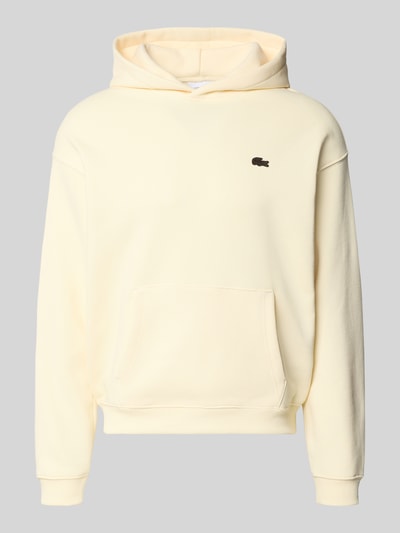 Produktfoto, Regular Fit Hoodie aus reiner Baumwolle von Lacoste, efekt: jednolity kolor, naszywka z logo, kieszeń kangurka, dzianina dresowa, bawełna