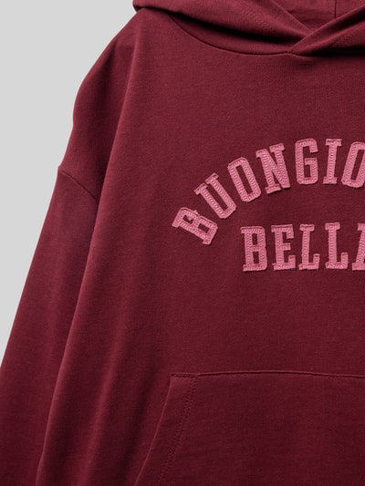 Mango Hoodie mit Kapuze Modell 'bella' Bordeaux 2