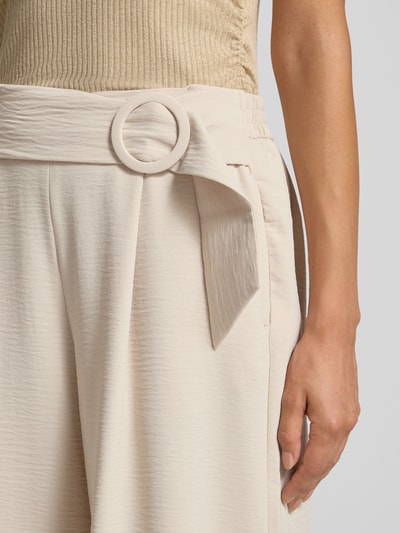 Zero Spodnie materiałowe z wpuszczanymi kieszeniami w stylu francuskim Piaskowy 3