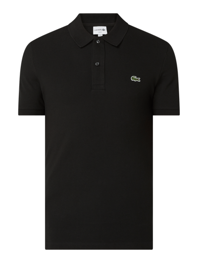 Lacoste Koszulka polo o kroju slim fit z bawełny  Czarny 2