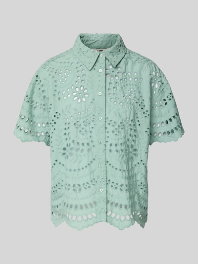 Only Relaxed Fit Bluse aus reiner Baumwolle Modell 'NEW LALISA' Mint 2