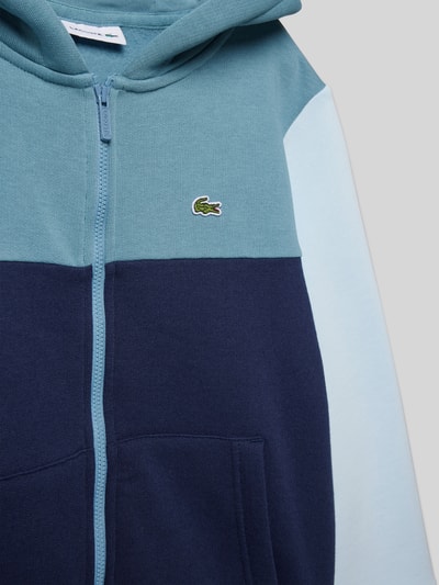 Lacoste Bluza rozpinana z naszywką z logo Granatowy 2