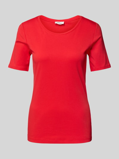 s.Oliver RED LABEL Slim fit T-shirt van katoen Rood - 2