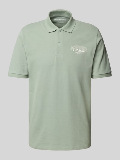 Jack & Jones Regular Fit Poloshirt mit Knopfleiste Modell 'MAKOTO' Gruen 2