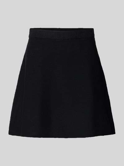 Pieces Eng anliegender Mini-Rock mit Woll-Anteil Modell 'MALOU' Black 2