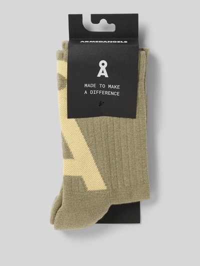 Armedangels Socken mit Logo-Detail Modell 'SAAMUS' Mint 3