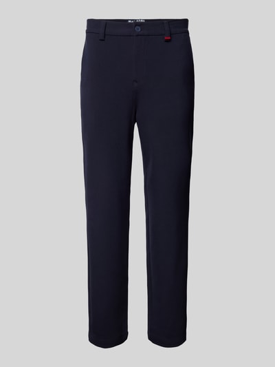 MAC Regular fit broek met riemlussen, model 'Lennox' Marineblauw - 2