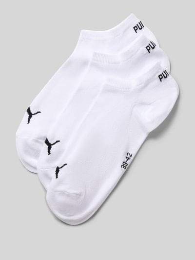 Produktfoto, zestaw 3 szt. Socken aus Baumwoll-Mix von PUMA, białe, gładka struktura, logo marki, dla mężczyzn