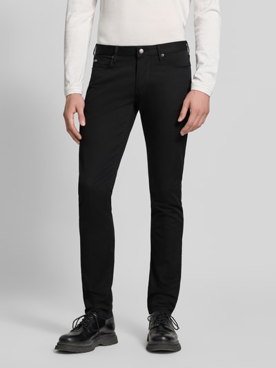 Emporio Armani Skinny Fit Jeans aus Baumwoll-Mix Black 4
